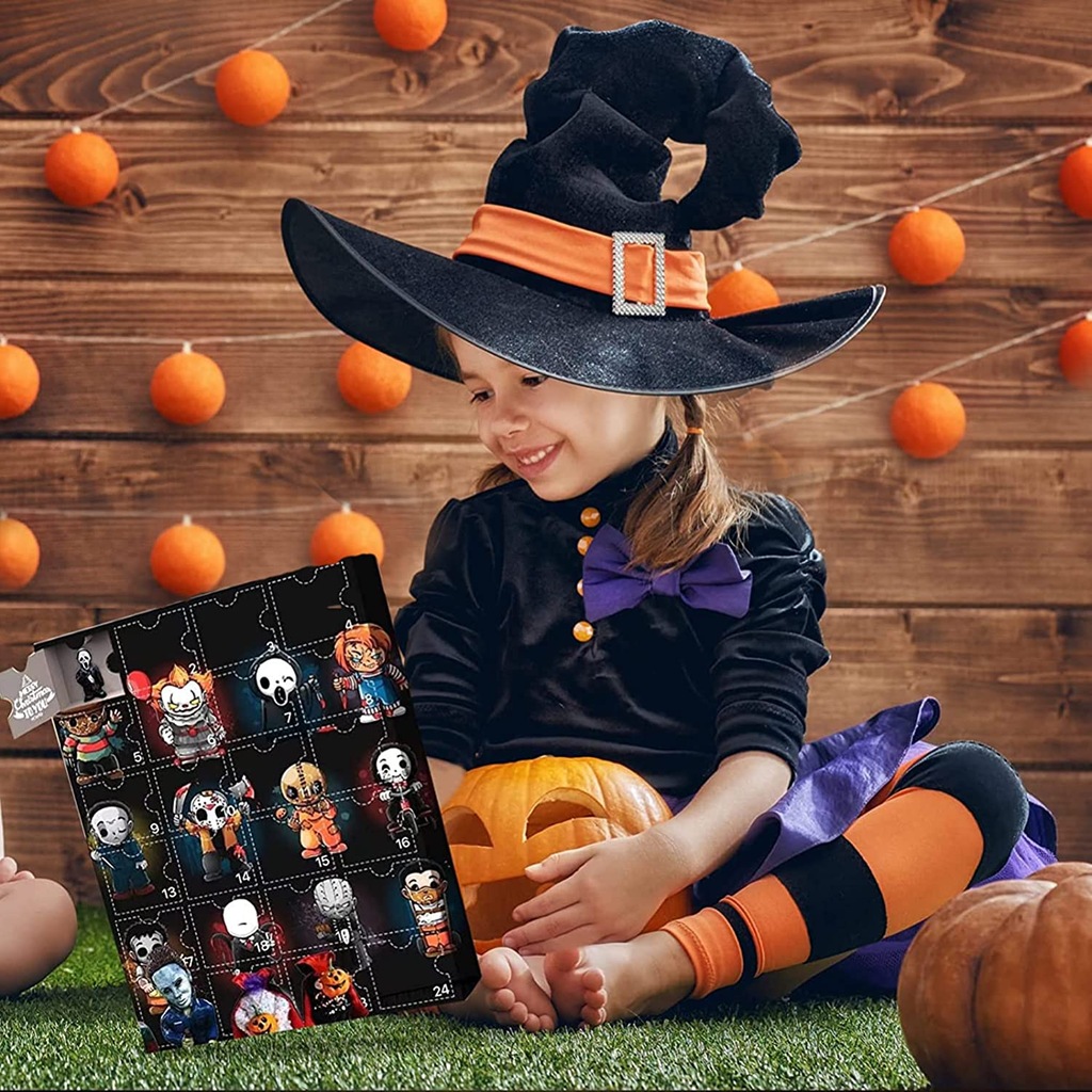 KALENDARZ ADWENTOWY HALLOWEEN ZESTAW ZABAWKI LALKA 12620574686