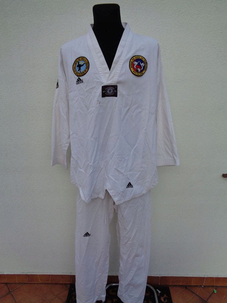 190CM ADIDAS KIMONO SPORTOWE DO WALKI TAEKWONDO