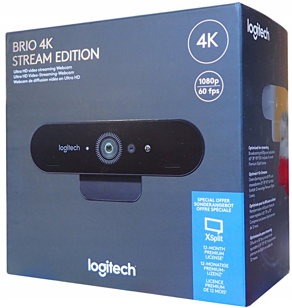 Купить Веб-камера Logitech Brio 4K UltraHD UHD: отзывы, фото, характеристики в интерне-магазине Aredi.ru