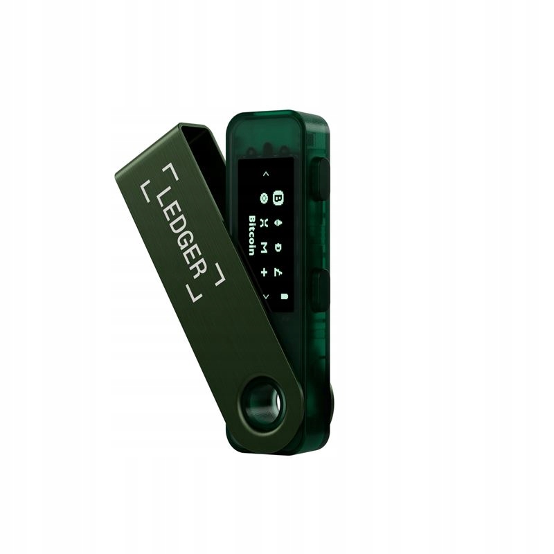 Portfel kryptowalut Ledger Nano S Plus emerald green CC EAL6 +