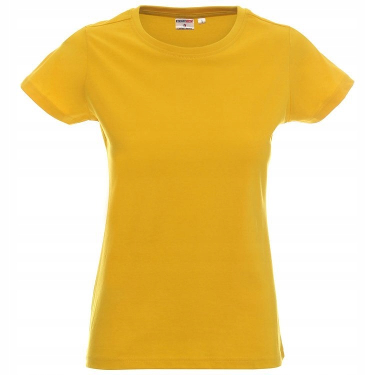 Koszulka damska Promostars żółta bawełniana