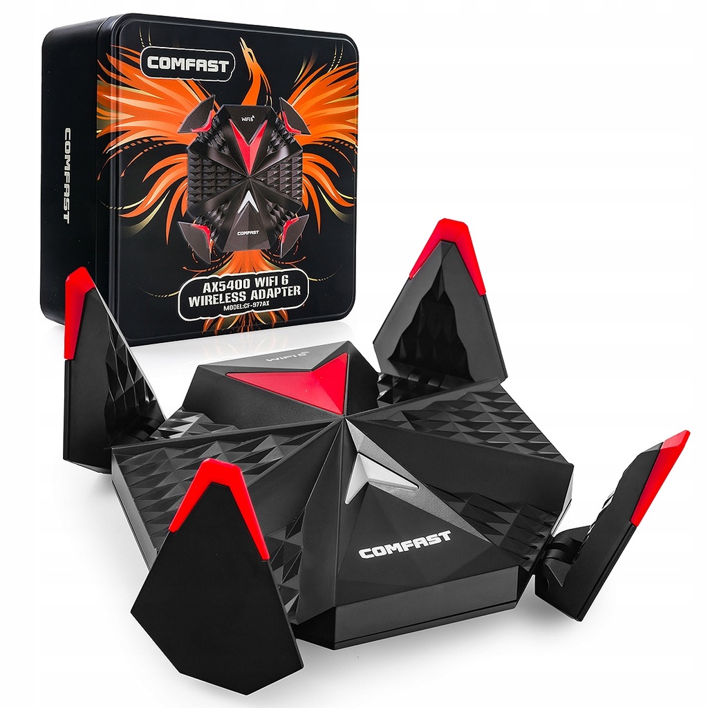 Adapter USB Karta Sieciowa WiFi 6 USB-C AX5400 CF-977AX 4x2db 6GHz n/ac/ax