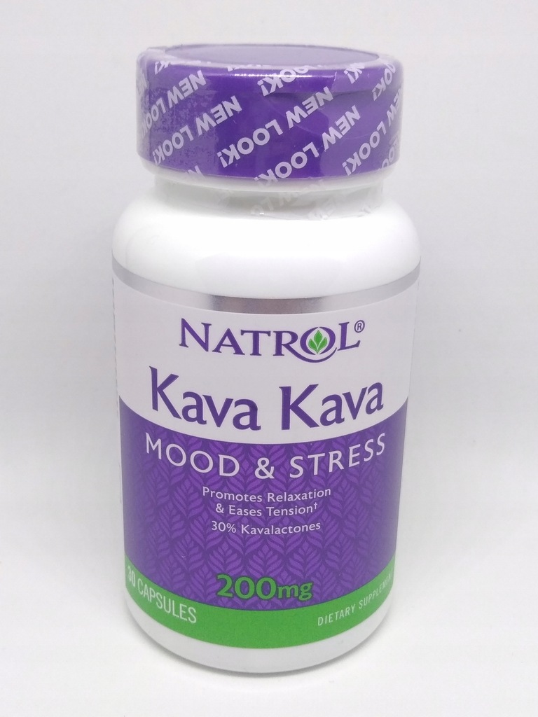 Kava kava NATROL ekstrakt 30 kaps 200mg relaks 7626122495 oficjalne