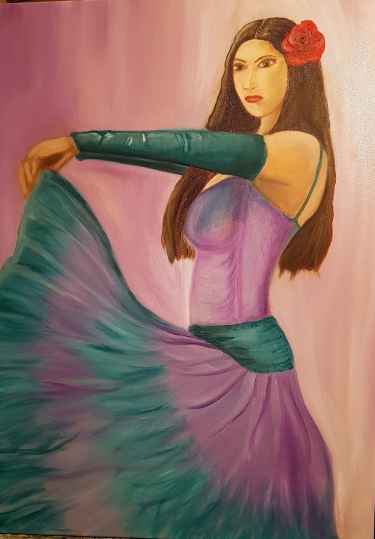 Obraz olejny " tancerka " - Anna Gutt