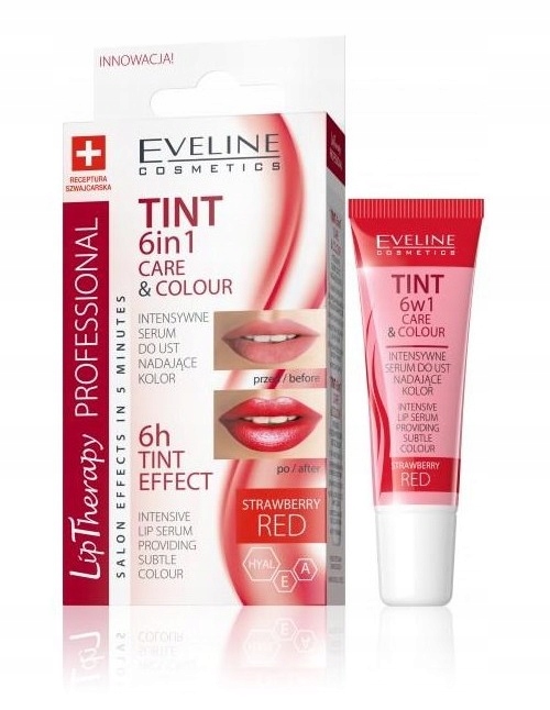 Eveline serum do ust Strawberry Red Tint 6in1