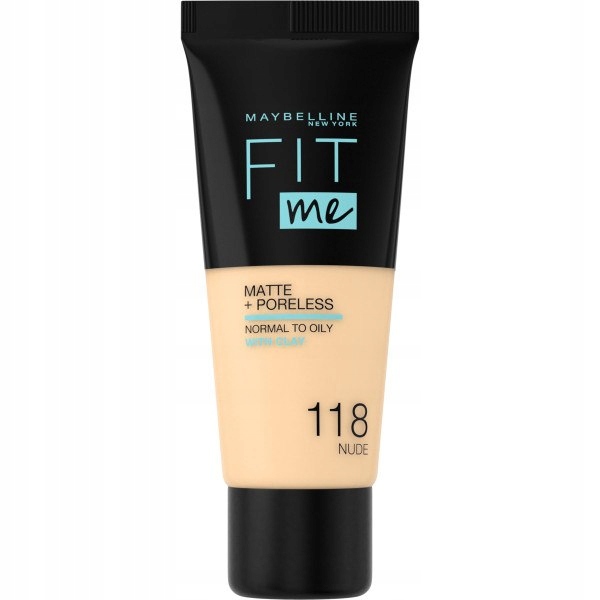 Maybelline Fit Me Matte Poreless Foundation matujący podkład do twarzy 118