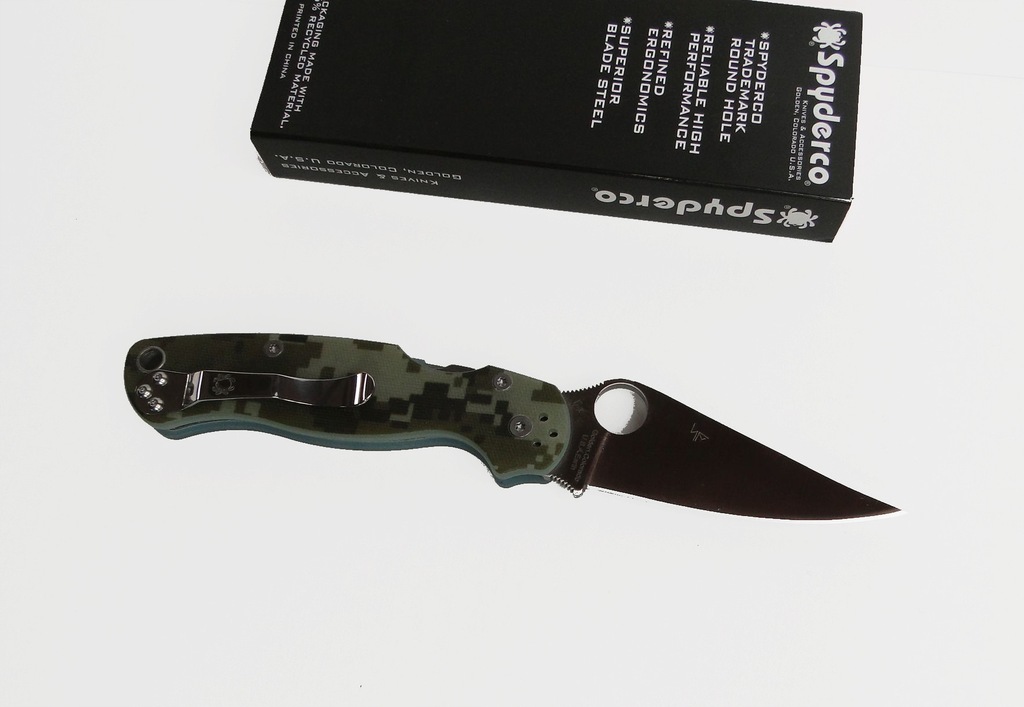 SPYDERCO Scyzoryk Nóż Camo Moro