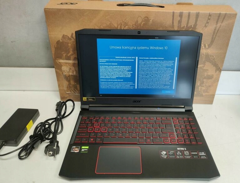 LAPTOP ACER NITRO 5 1650TI 8GB 512GB 4600H OKAZJA