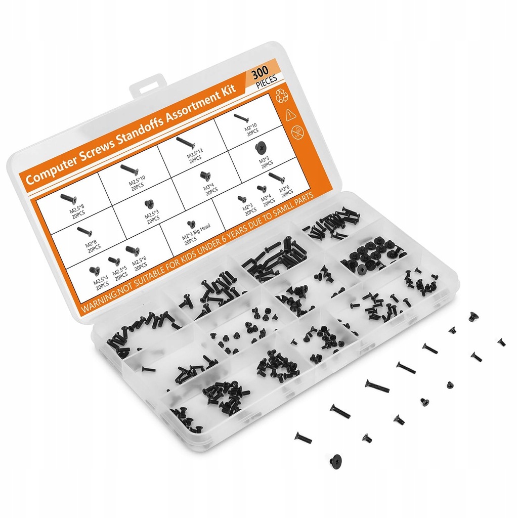 400PCS Motherboard Standoffs Computer Screws Assortment Kit for