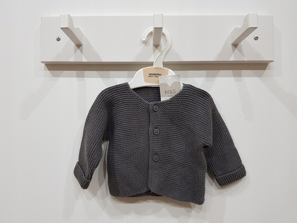 Marks&Spencer niemowlęcy sweter sweterek 50 cm