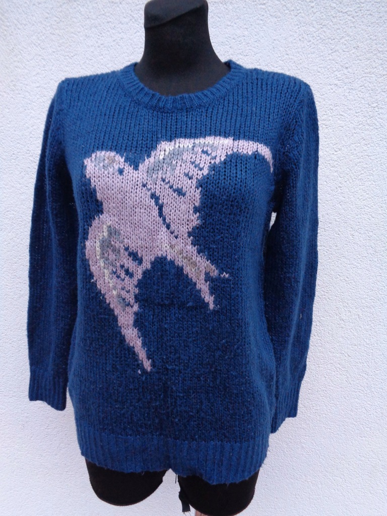 40 L M&S WOMAN SWETER AKRYLOWY Z JASKÓŁECZKĄ