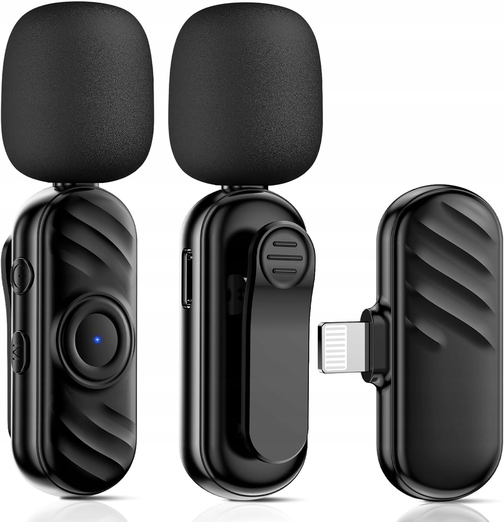 2 x bezprzewodowy mikrofon do telefonu komórkowego, mini mikrofon I*phone