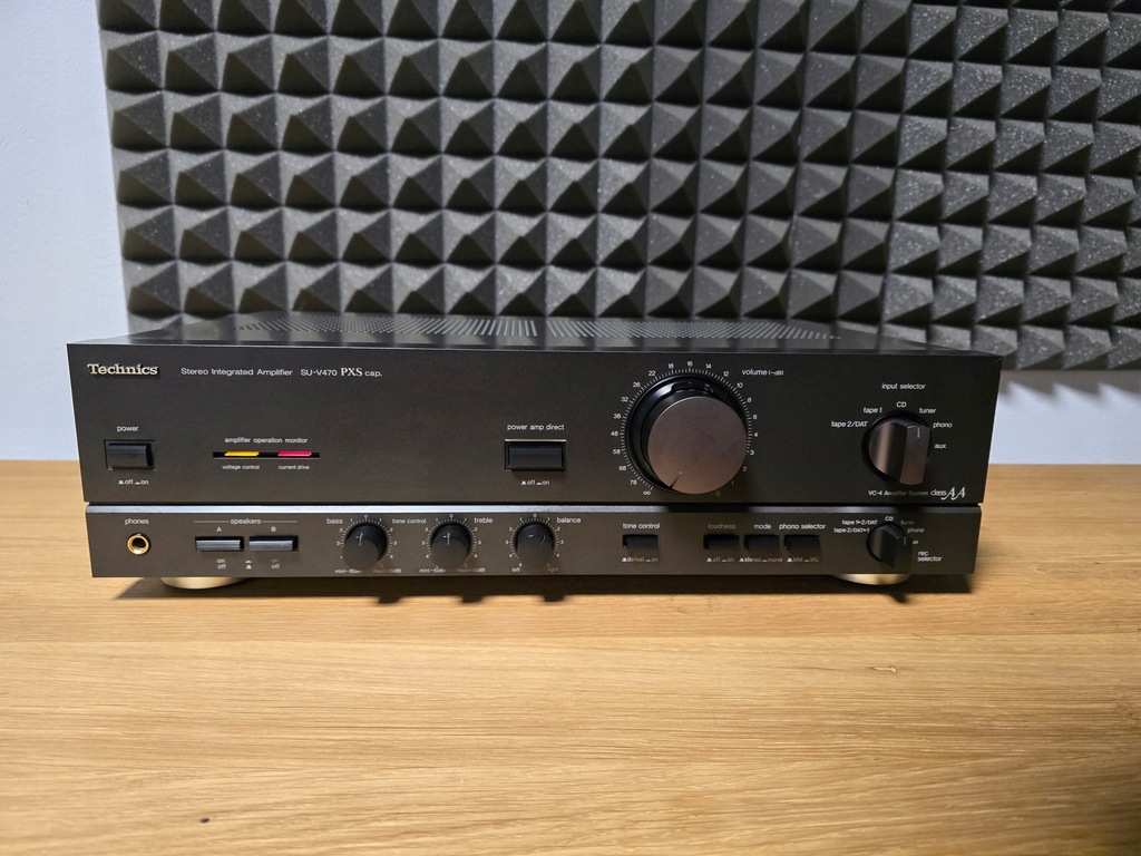 TECHNICS SU-V470 WZMACNIACZ STEREO JAPOŃSKI SOLIDNY SUPER STAN ORYGINAŁ TOP