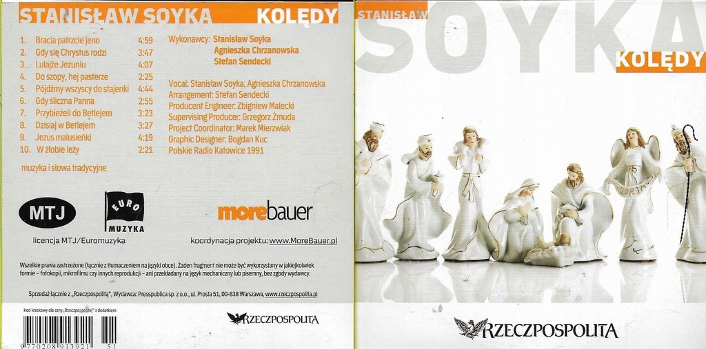 Kolędy - Soyka - 10 kolęd CD UNIKAT