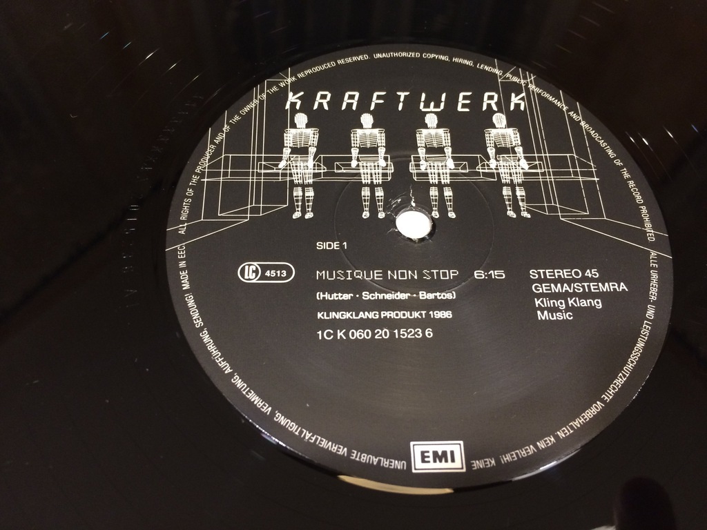 Купить Kraftwerk Musique Non Stop GER.86 12-дюймовый EX-762: отзывы, фото, характеристики в интерне-магазине Aredi.ru