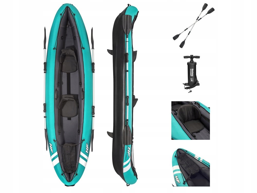 Купить Каяк для 2 человек Надувная лодка Hydro Force Bestway с веслами 65052: отзывы, фото, характеристики в интерне-магазине Aredi.ru