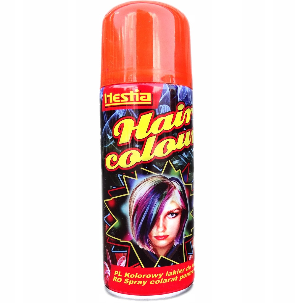 FARBA w spray'u do włosów ZMYWALNA CZERWONA - 8189815110 - oficjalne