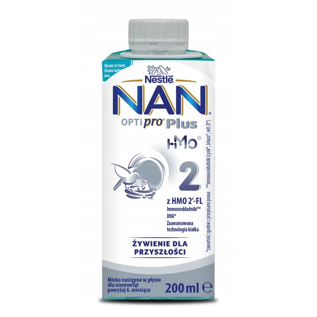 Nestle Nan Optipro Plus 2 mleko w płynie 200 ml