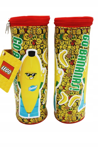 LEGO piórnik tuba, skóra ekologiczna Go Bananas!