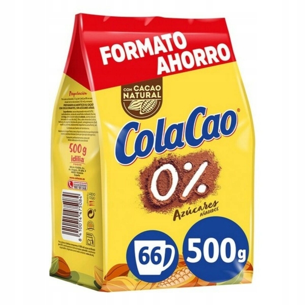 Napój kakowy w proszku Cola Cao 0% (500 g)