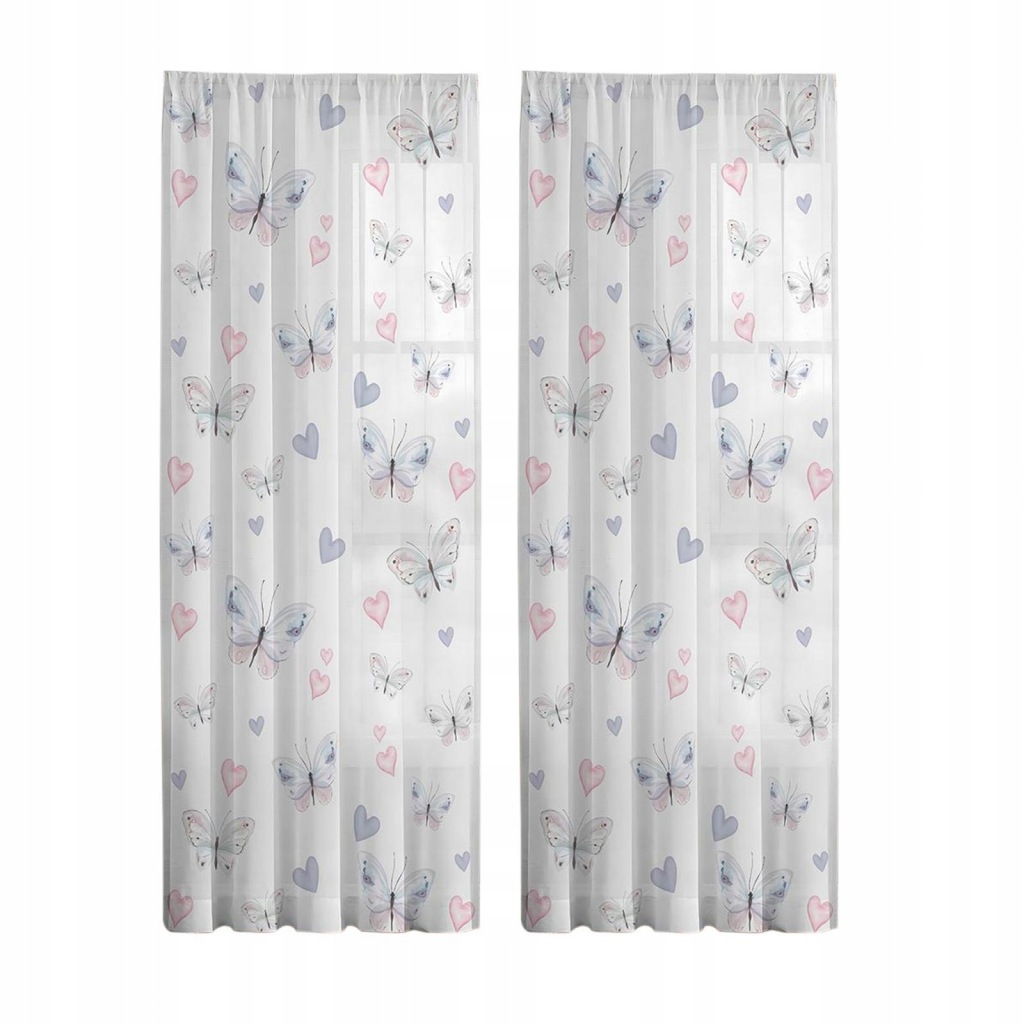 Zasłona motylkowa z nadrukiem cyfrowym 132x183cm