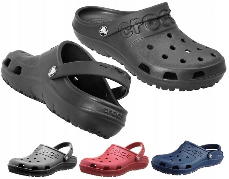 KLAPKI DAMSKIE CROCS CZARNE BLACK ROZMIAR 37-38