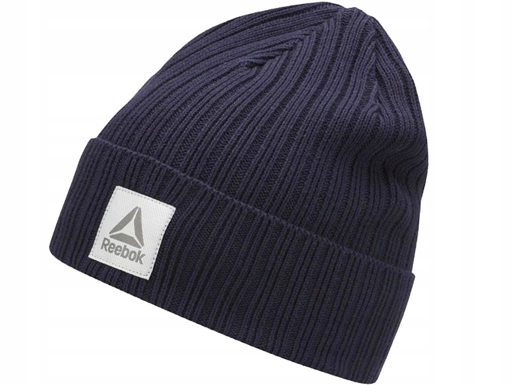 REEBOK CZAPKA ZIMOWA ACTIVE LOGO BEANIE GRANATOWA