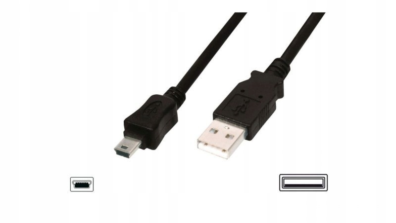 Kabel połączeniowy miniUSB 2.0 /Canon/ Typ USB A/m