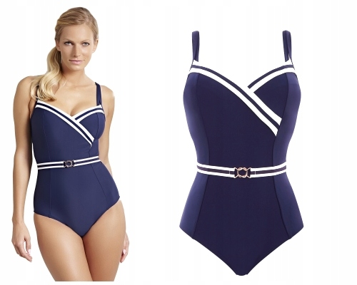 85GG Panache Portofino navy/ ivory strój kąpielowy