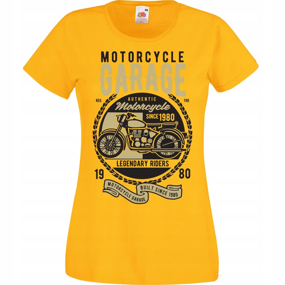 Koszulka motocykl motor motocyklista sport S żółta