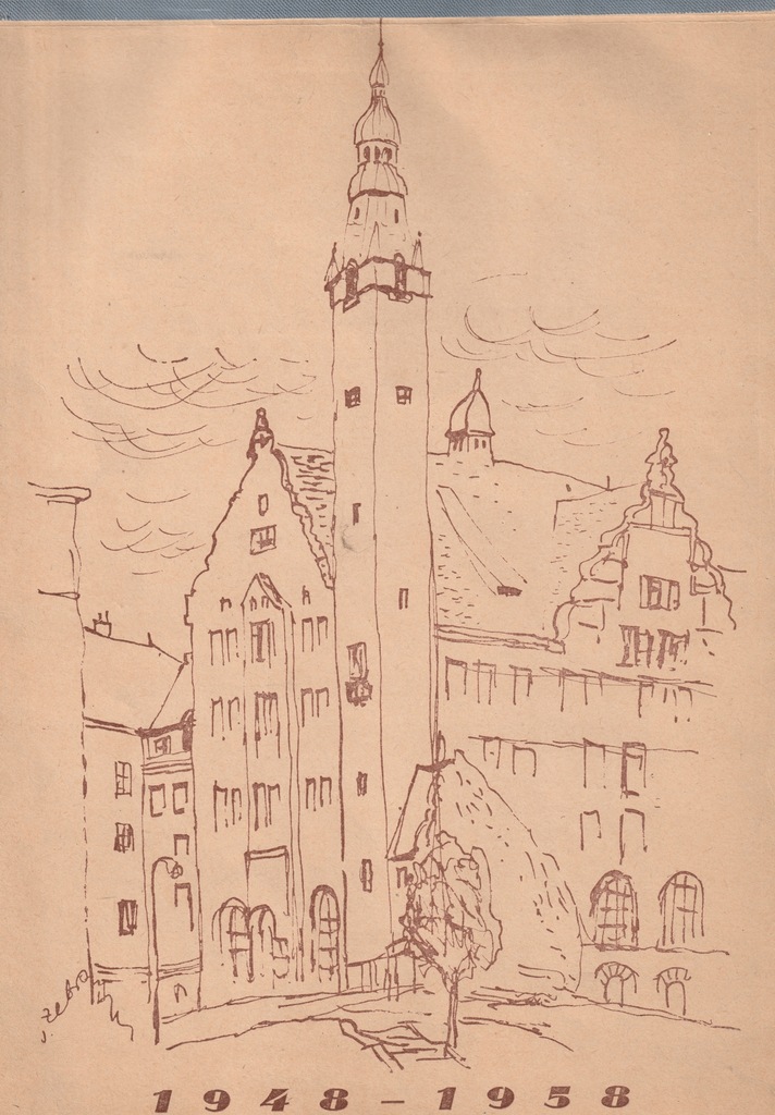 Karykatury - Akademia Medyczna - Szczecin - 1958