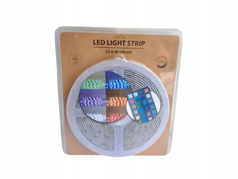 TAŚMA LED PONTUS ZDALNE STEROWANIE 5M
