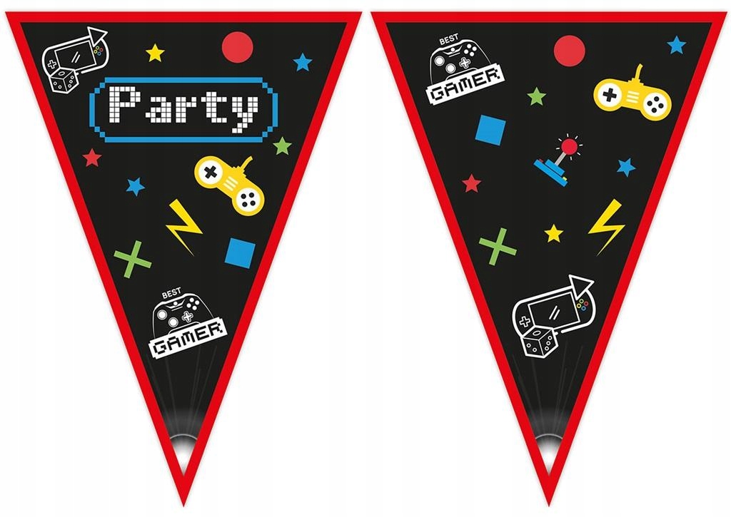 BANNER GAMING PARTY FLAGI 230CM -