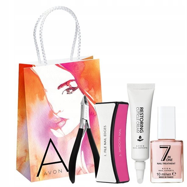 avon_Zestaw do pielęgnacji paznokci_ 4 szt+ torba