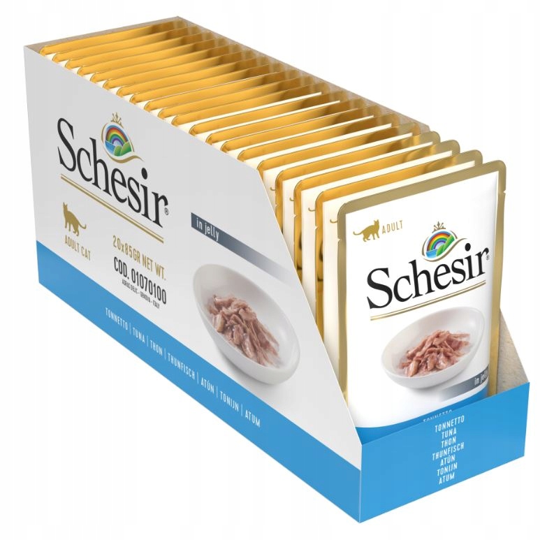 Schesir (kot) - saszetka 85g Tuńczyk zestaw 20 szt