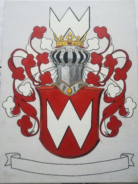 Herb szlachecki Abdank 21 x 30 cm ( wzór )