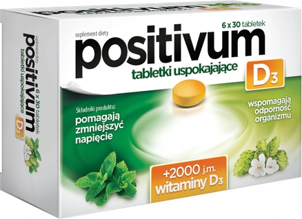 Positivum D3 tabletki uspokajające 180 tabletek