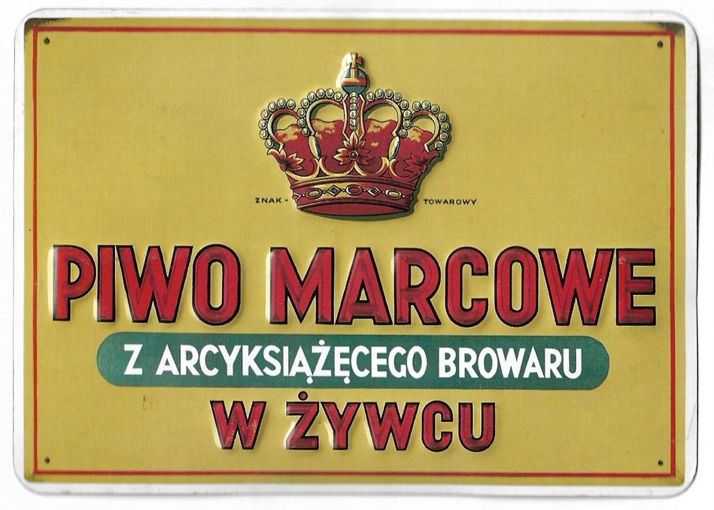 ŻYWIEC PIWO MARCOWE TABLICZKA