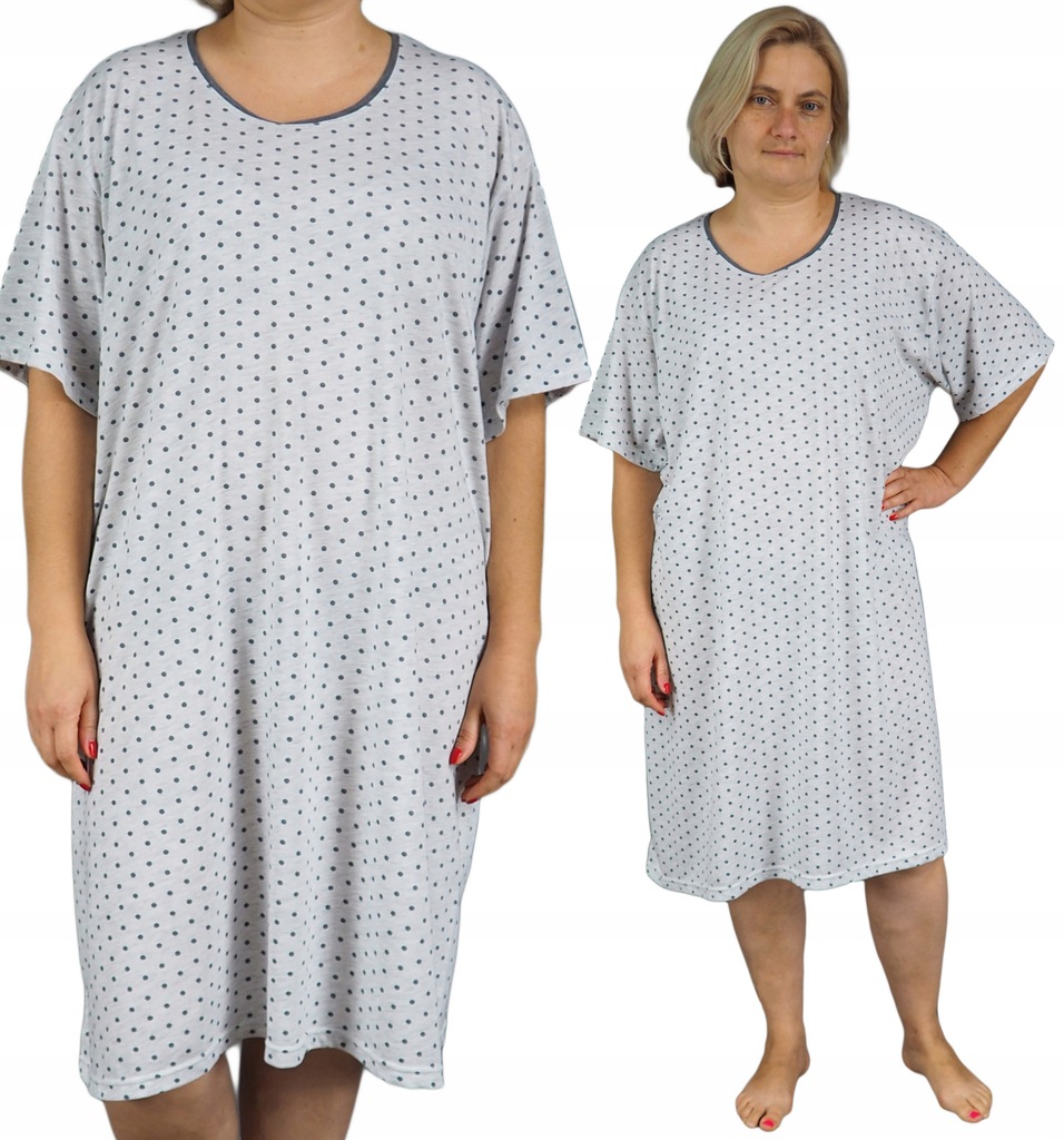 KOSZULA NOCNA 6XL duży rozmiar biust 100% bawełna