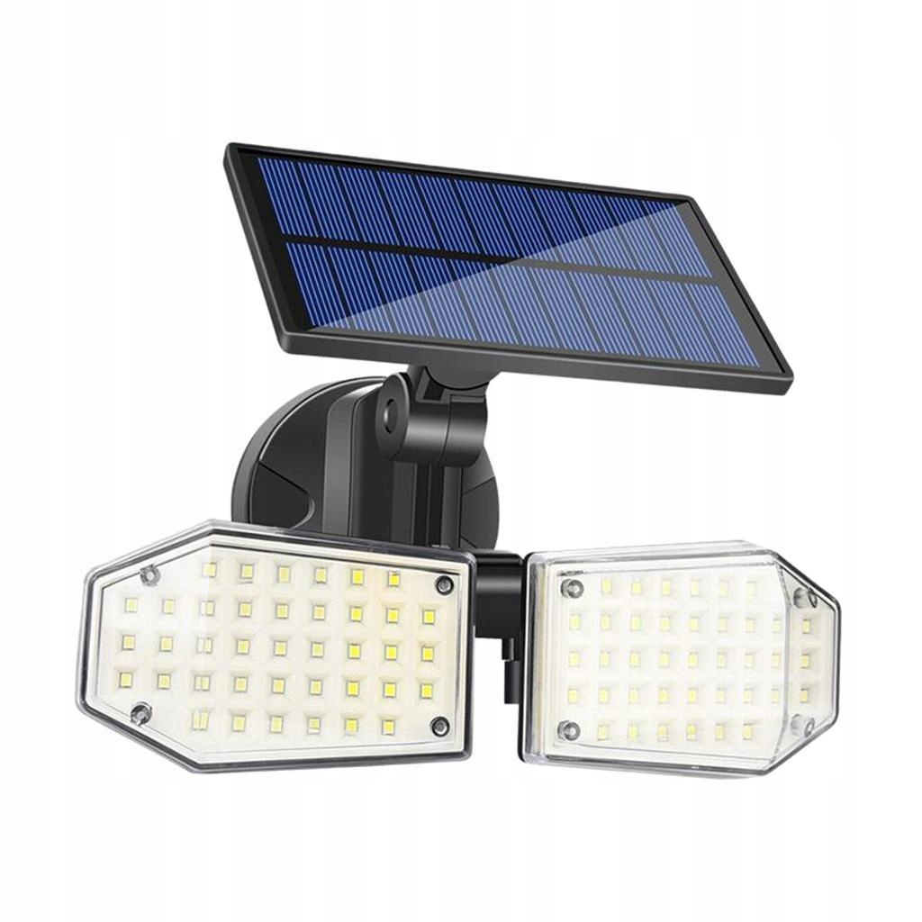 Lampy solarne LED światło z czujnikiem ruchu z 78 diodami LED