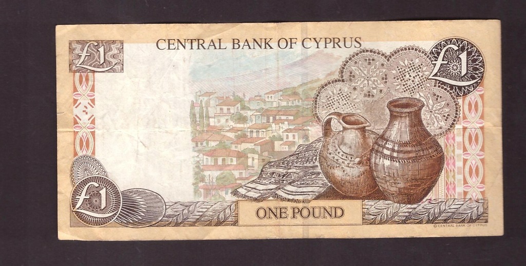 Cypr - banknot - 1 Funt 1998 rok