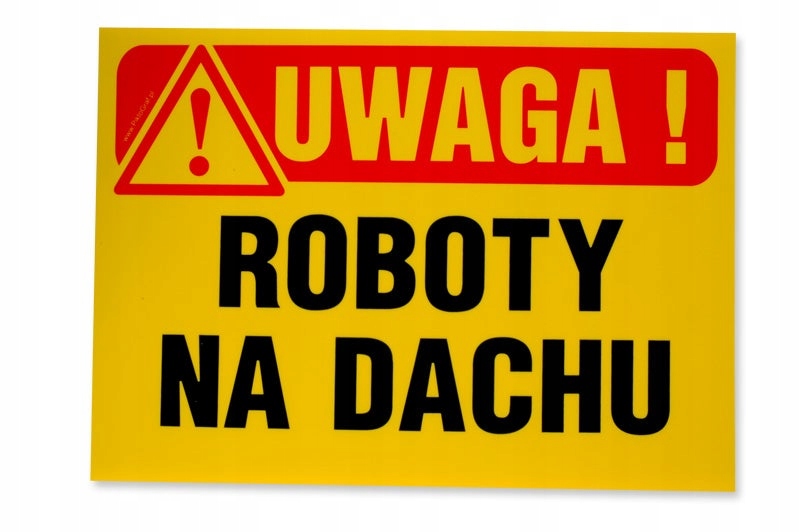 Znak Tb-25 K roboty na dachu