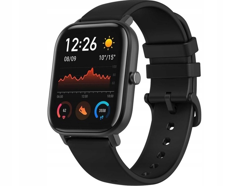 Czarny Smartwatch XIAOMI Amazfit GTS GPS 50ATM