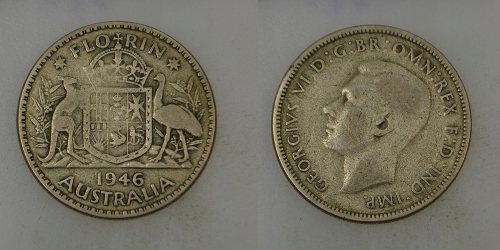 Australia - srebro - 1 Floren 1946 rok