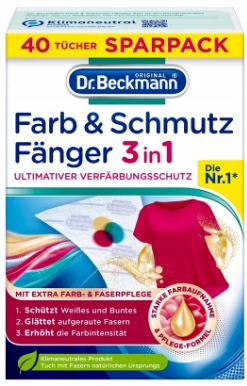 DR BECKMANN chusteczki do prania WYŁAPUJĄCE KOLOR BRUD 40 szt.