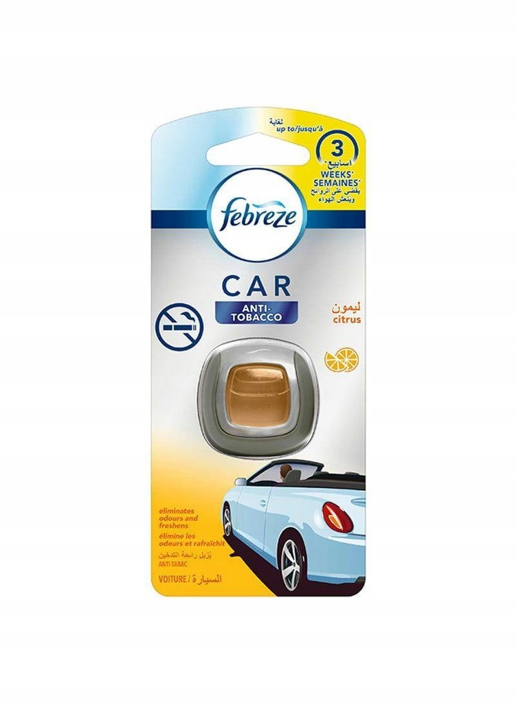 Febreze Car Anti Tobacco odświeżacz do samochodu