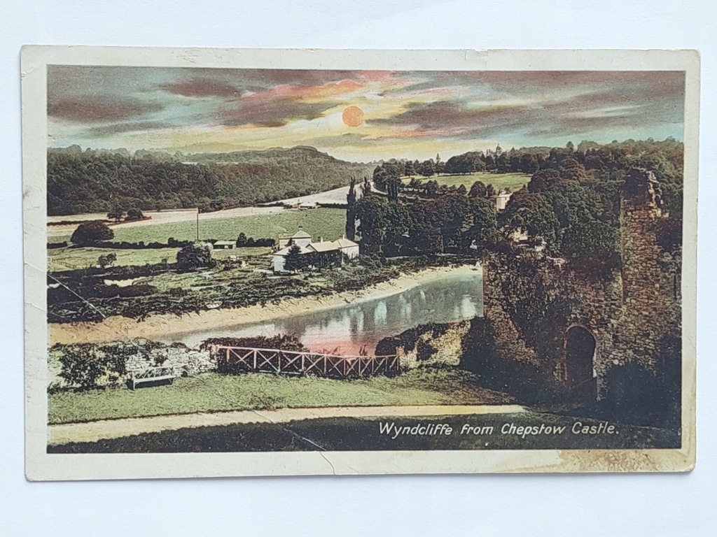 Walia Wyndcliffe from Chepstow Castle 1913