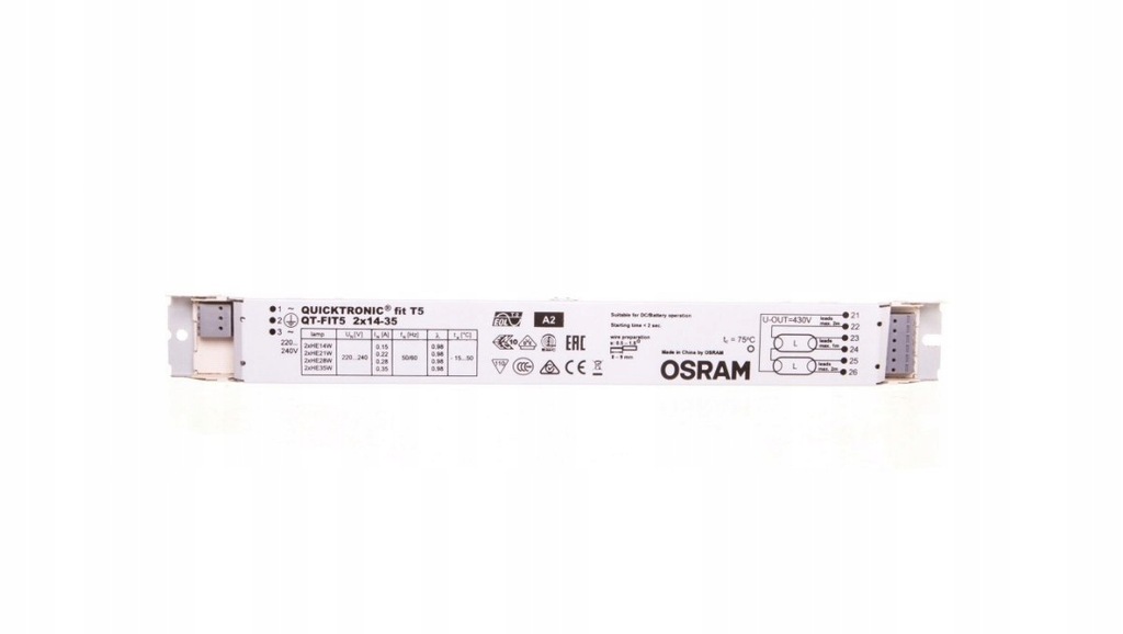 Statecznik elektroniczny QT-FIT5 2X14-35/220-240 4