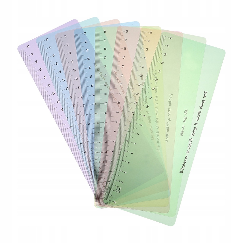 8pcs Practical PVC Reading Tracking Rulers - 13364708314 - oficjalne ...