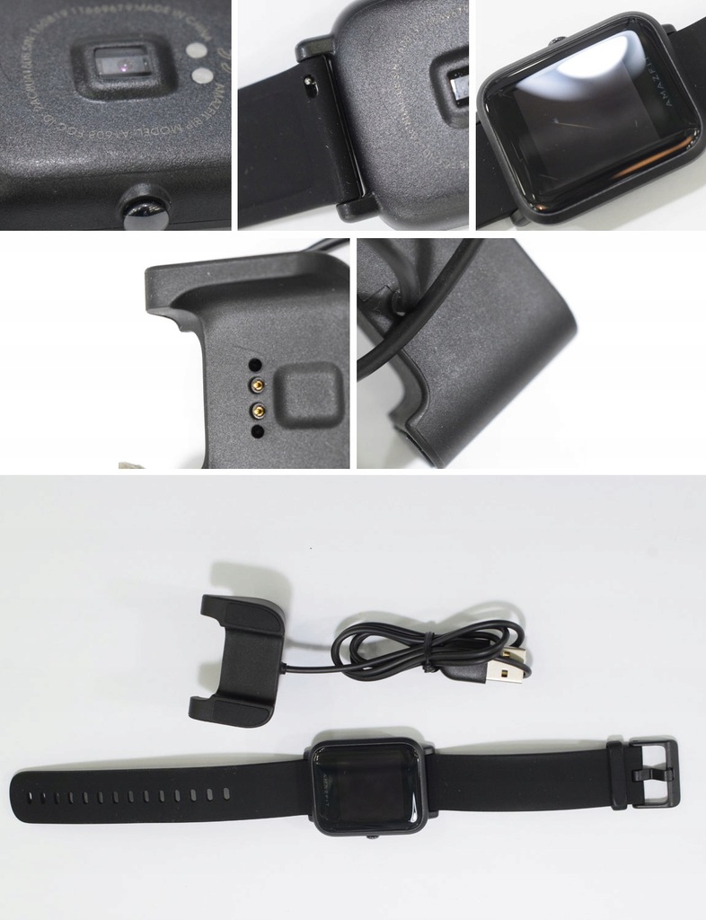 OUTLET Xiaomi Amazfit Bip Black 1,28'' IP68 BT - 8441057658 - oficjalne archiwum Allegro